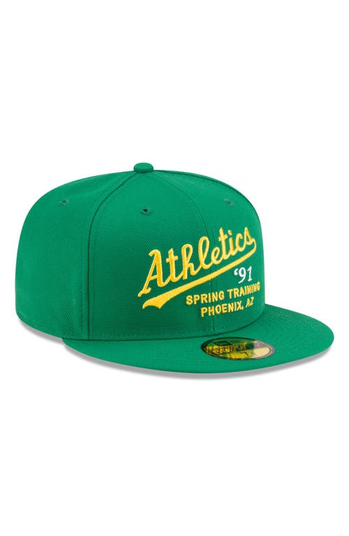 Shop New Era X Diet Starts Monday X Diet Starts Monday 59fifty Oakland Athletics Fitted Baseball Cap In Green