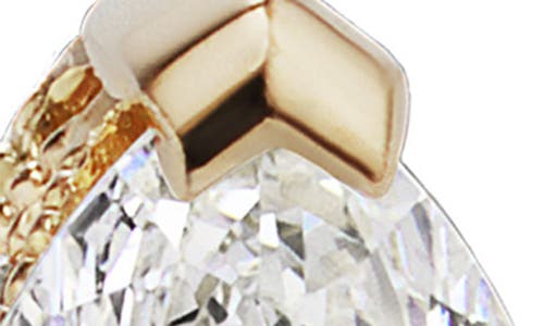 Maria Tash Marquise Diamond Threaded Stud Earring In Yellow Gold/diamond