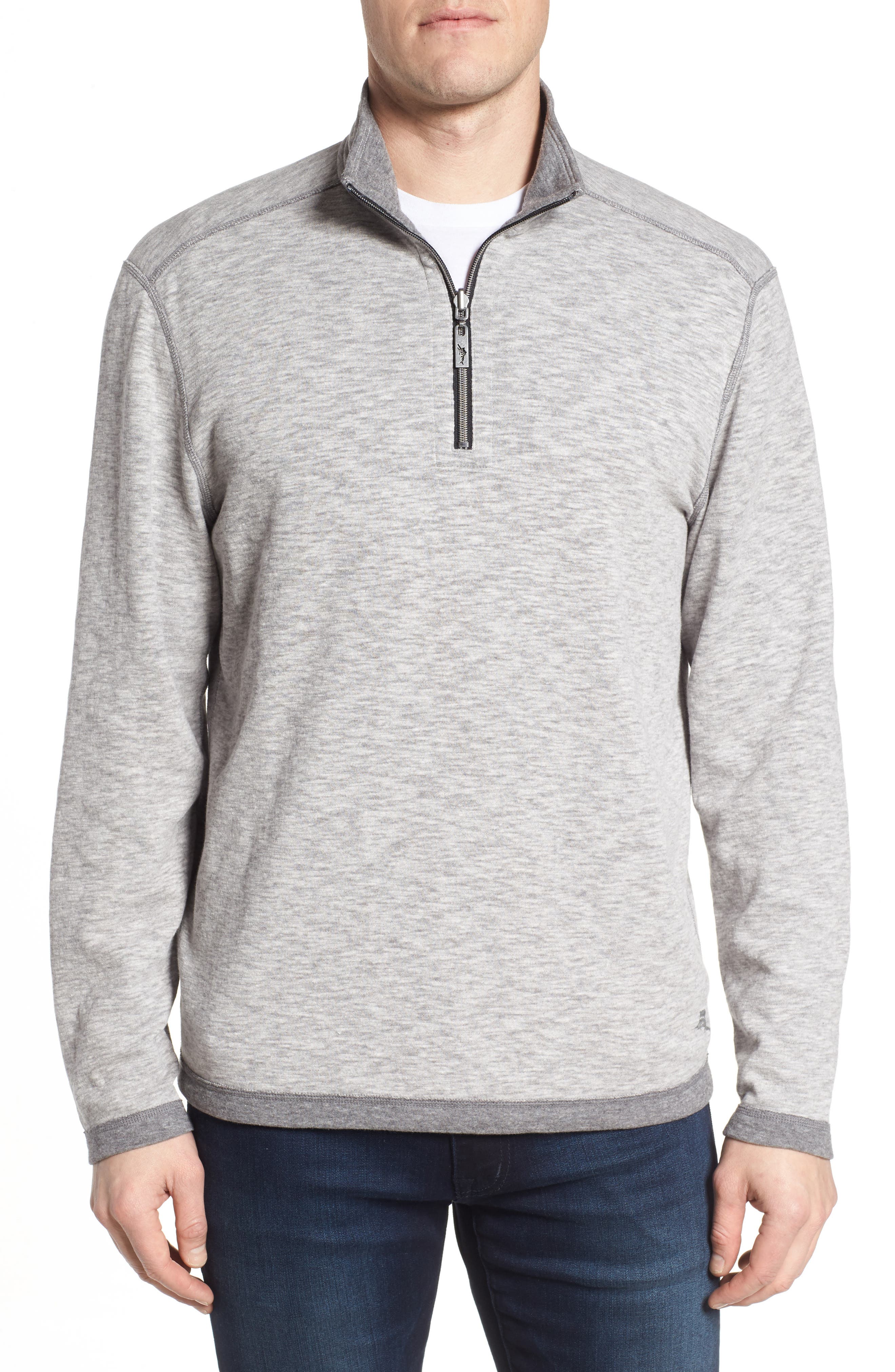 tommy bahama reversible quarter zip