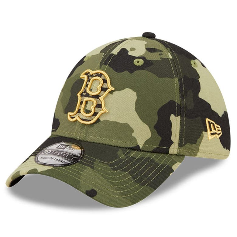 NEW ERA NEW ERA CAMO BOSTON RED SOX 2022 ARMED FORCES DAY 39THIRTY FLEX HAT