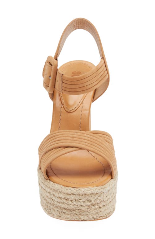 Shop Schutz Blisse Platform Sandal In Nude Caramel