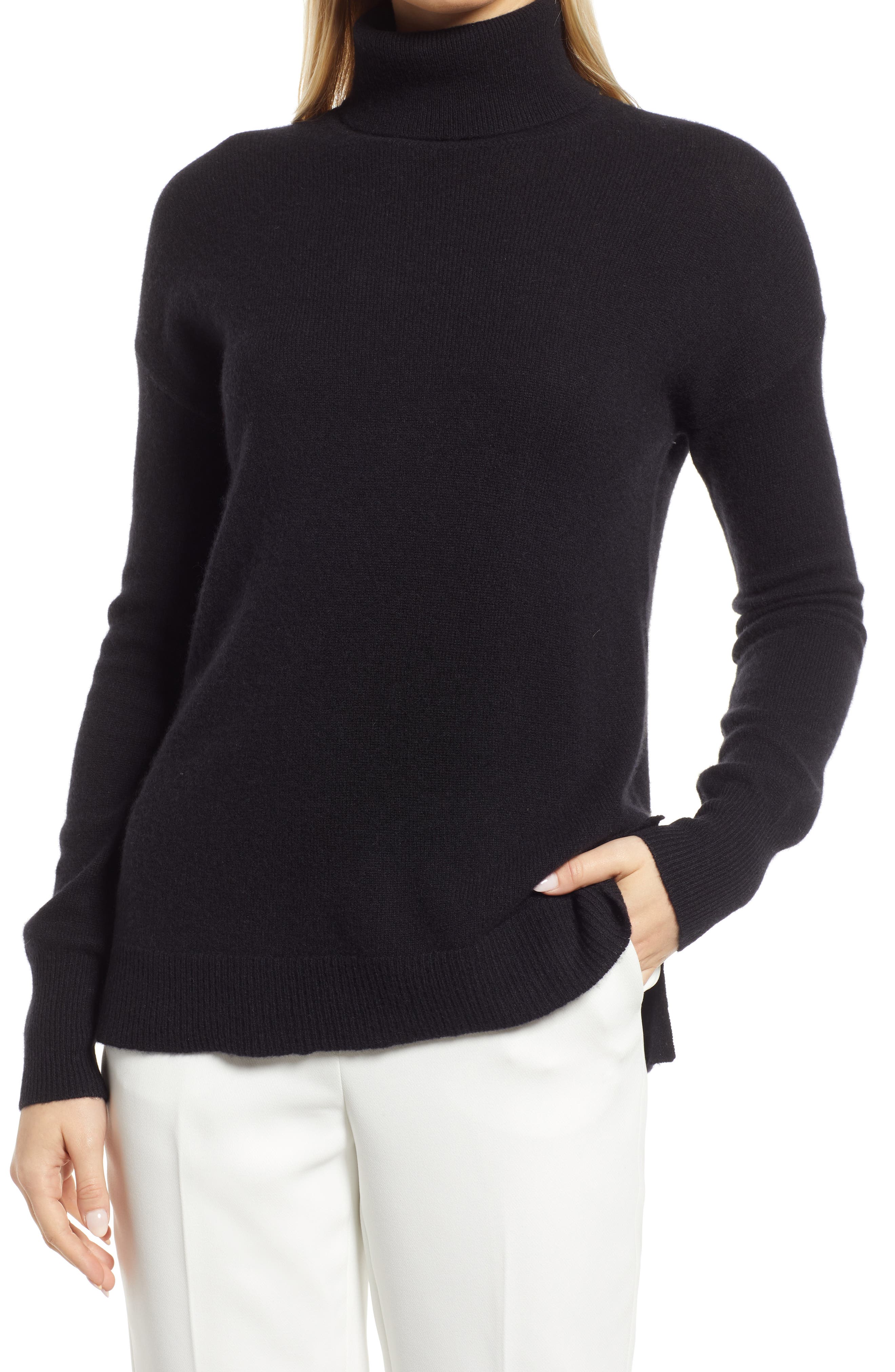 Totême Turtleneck Wool Sweater in Black Womens Clothing Jumpers and knitwear Turtlenecks 