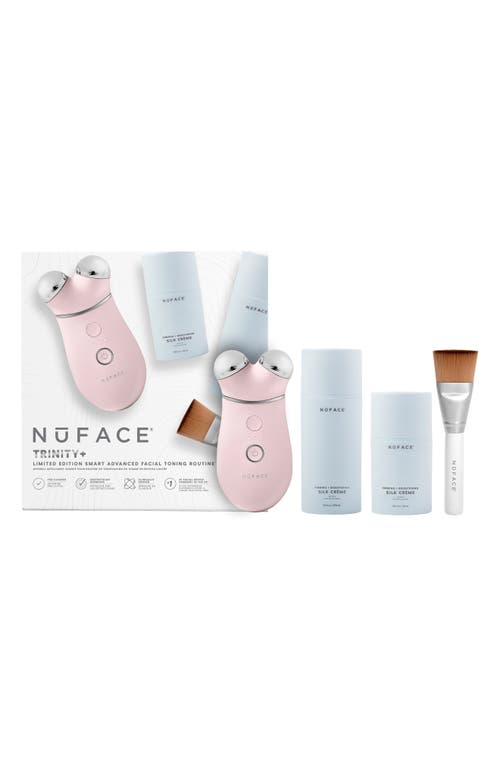 NuFACE TRINITY+ Smart Advanced Facial Toning Routine Set in Sandy Rose