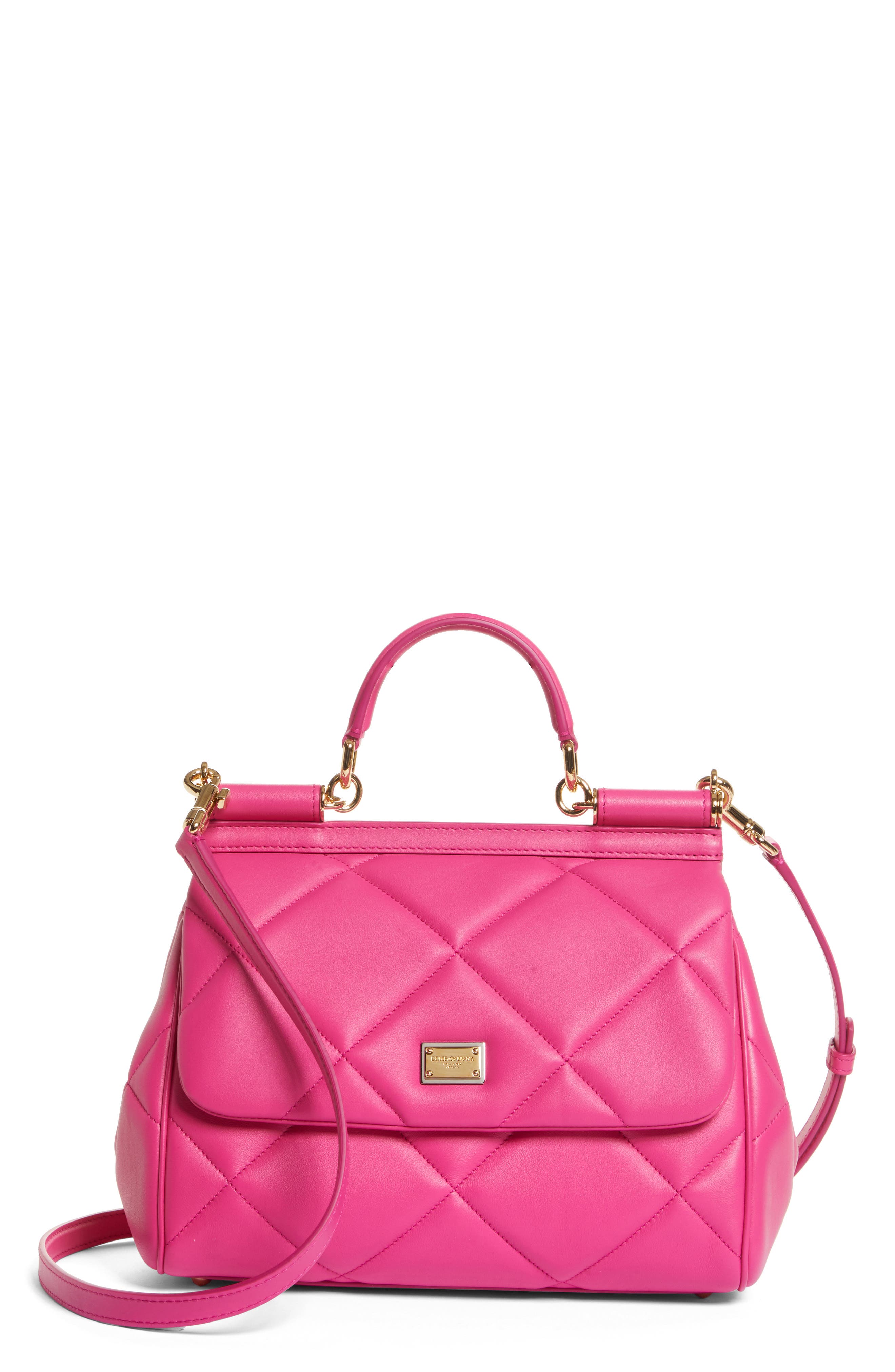 pink designer tote