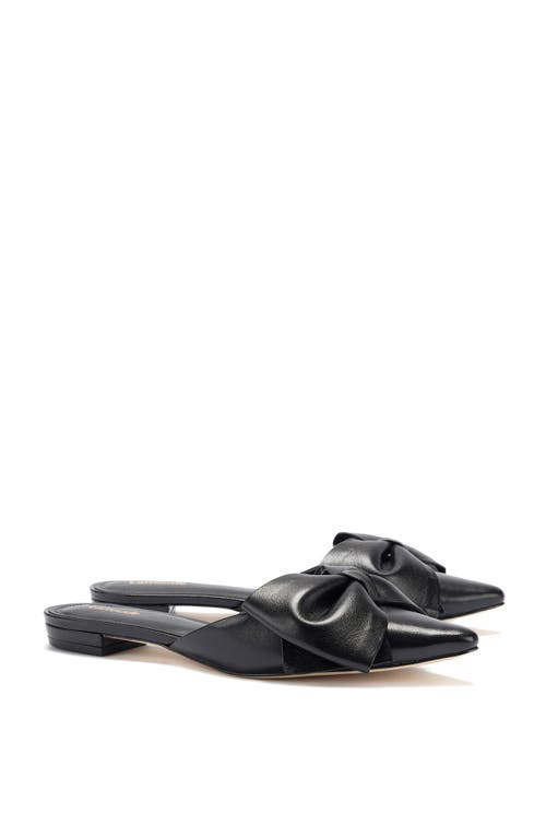 Shop Larroude Larroudé Elle Flat Mule In Black