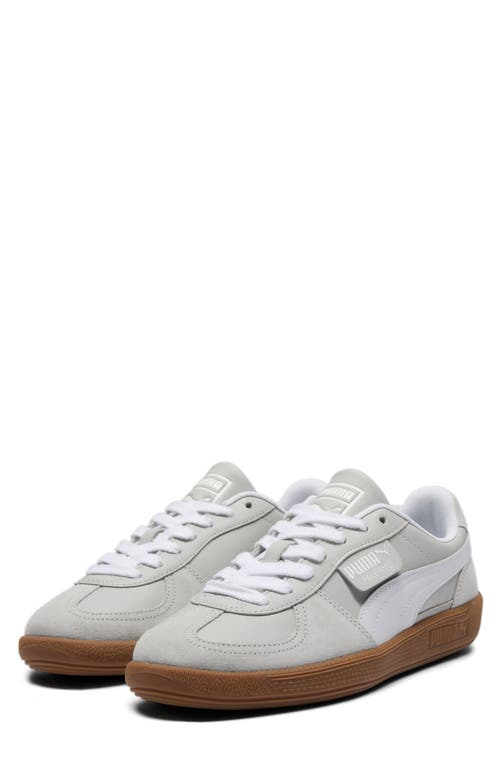 Shop Puma Palermo Sneaker In  White/light Gray/gold