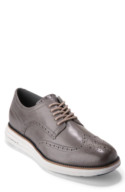 Shop Cole Haan Orignalgrand Remastered Wingtip Derby In Pavement/ivory