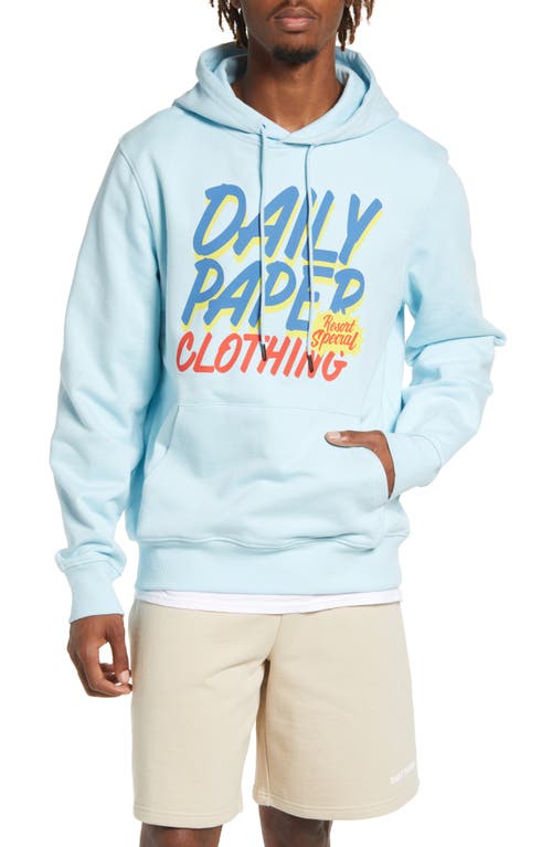 DAILY PAPER Gender Neutral Renary Graphic Hoodie in Cool Blue