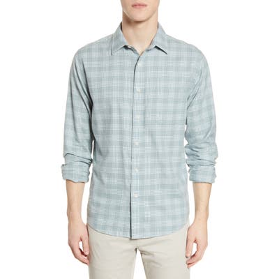 Faherty Everyday Check Button-Up Shirt, Green