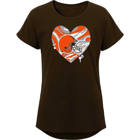 Youth Cleveland Browns Brown Wildcat Long Sleeve T-Shirt