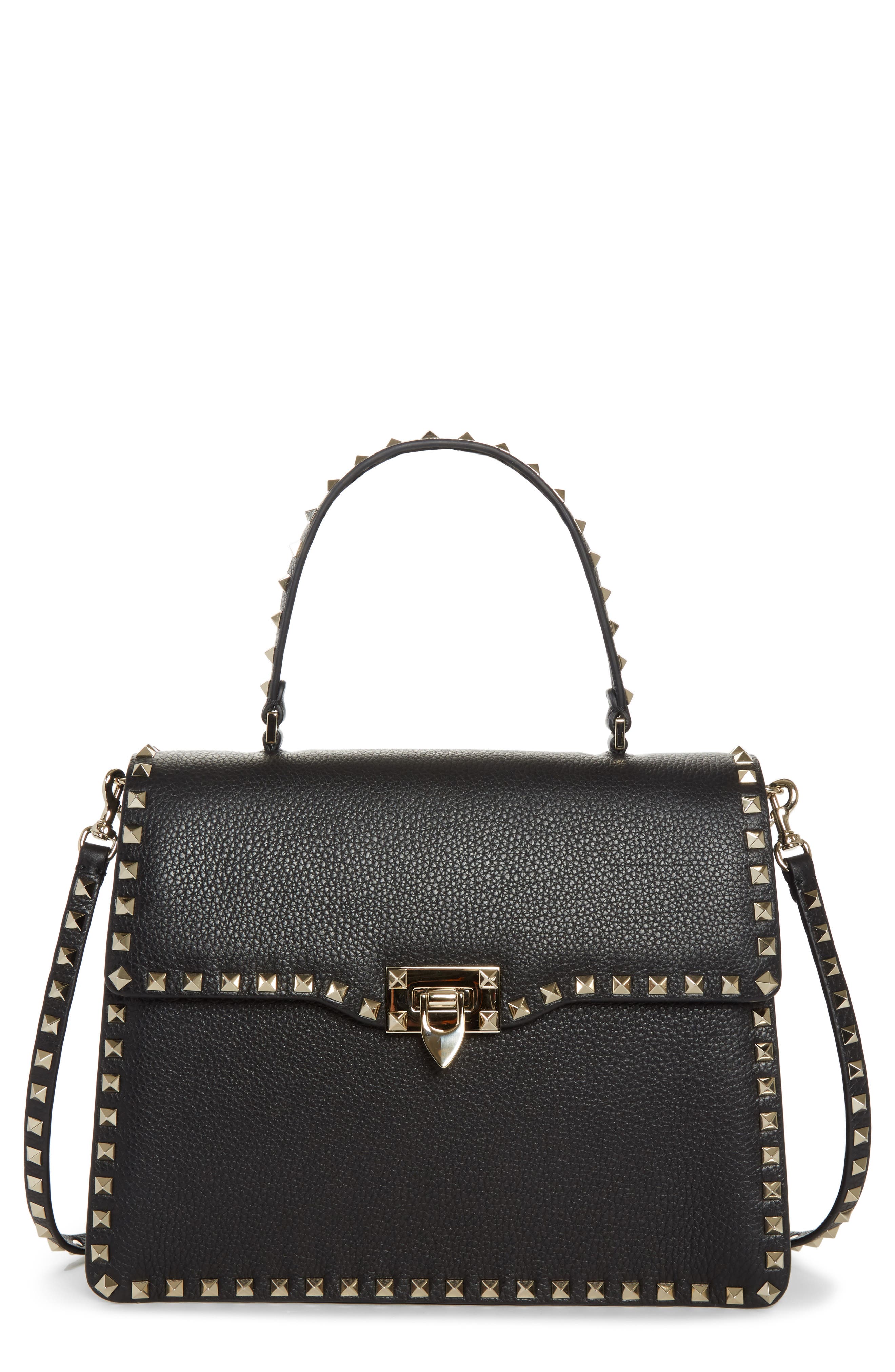 VALENTINO GARAVANI Rockstud Leather Top Handle Shoulder Bag Nordstrom