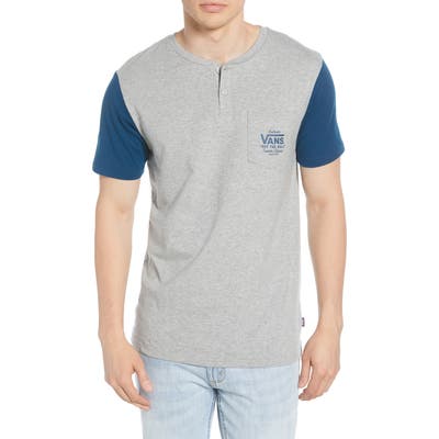 Vans Briggs Pocket Henley T-Shirt, Grey