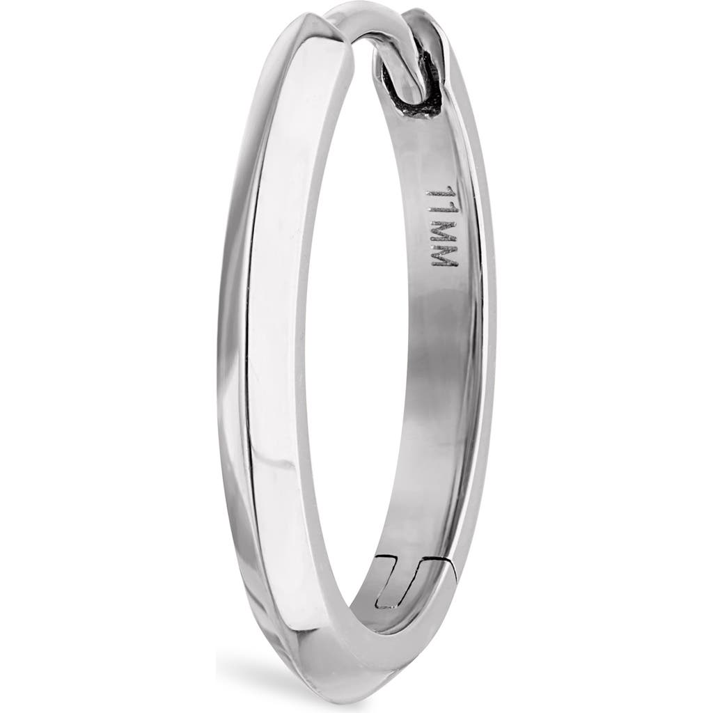 Shop Maria Tash Vertex Single Hoop Earring In White Gold