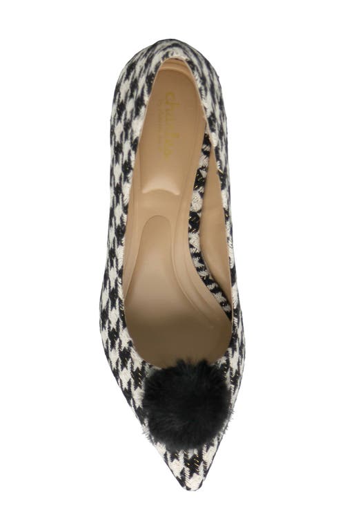 Shop Charles By Charles David Amon Pointed Toe Kitten Heel Pump In Black White