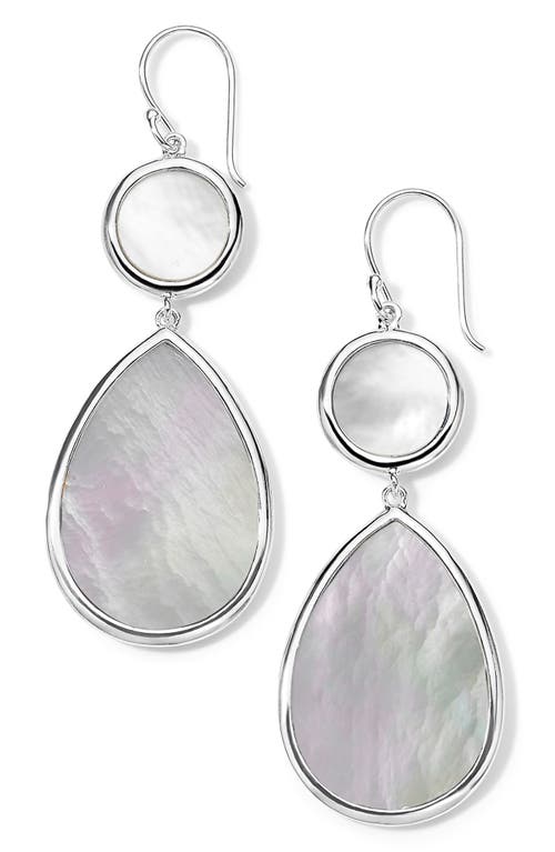 Ippolita Dot and Teardrop Mother-of-Pearl Earrings in Sterling Silver