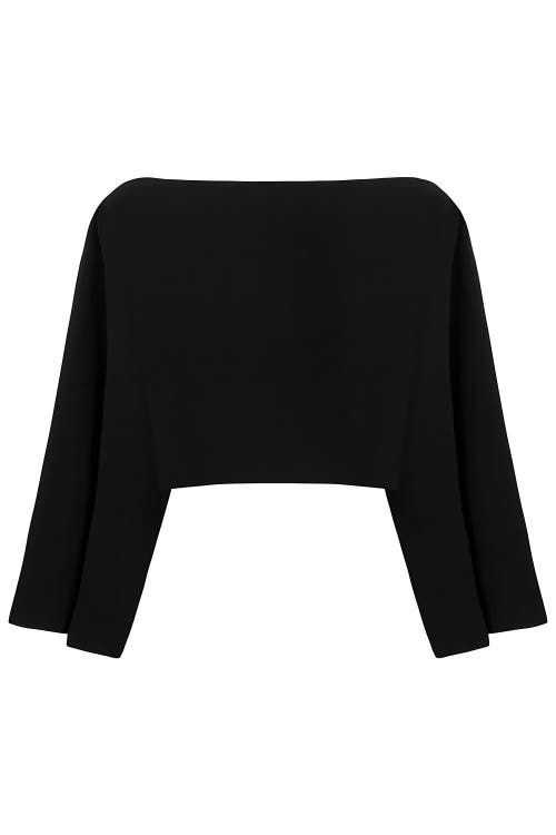 Shop Nocturne Boat Neck Blouse In Black