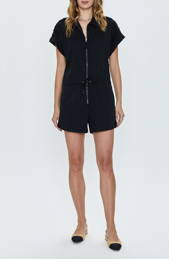 Shop Pistola Meg Zip Romper In Fade To Black