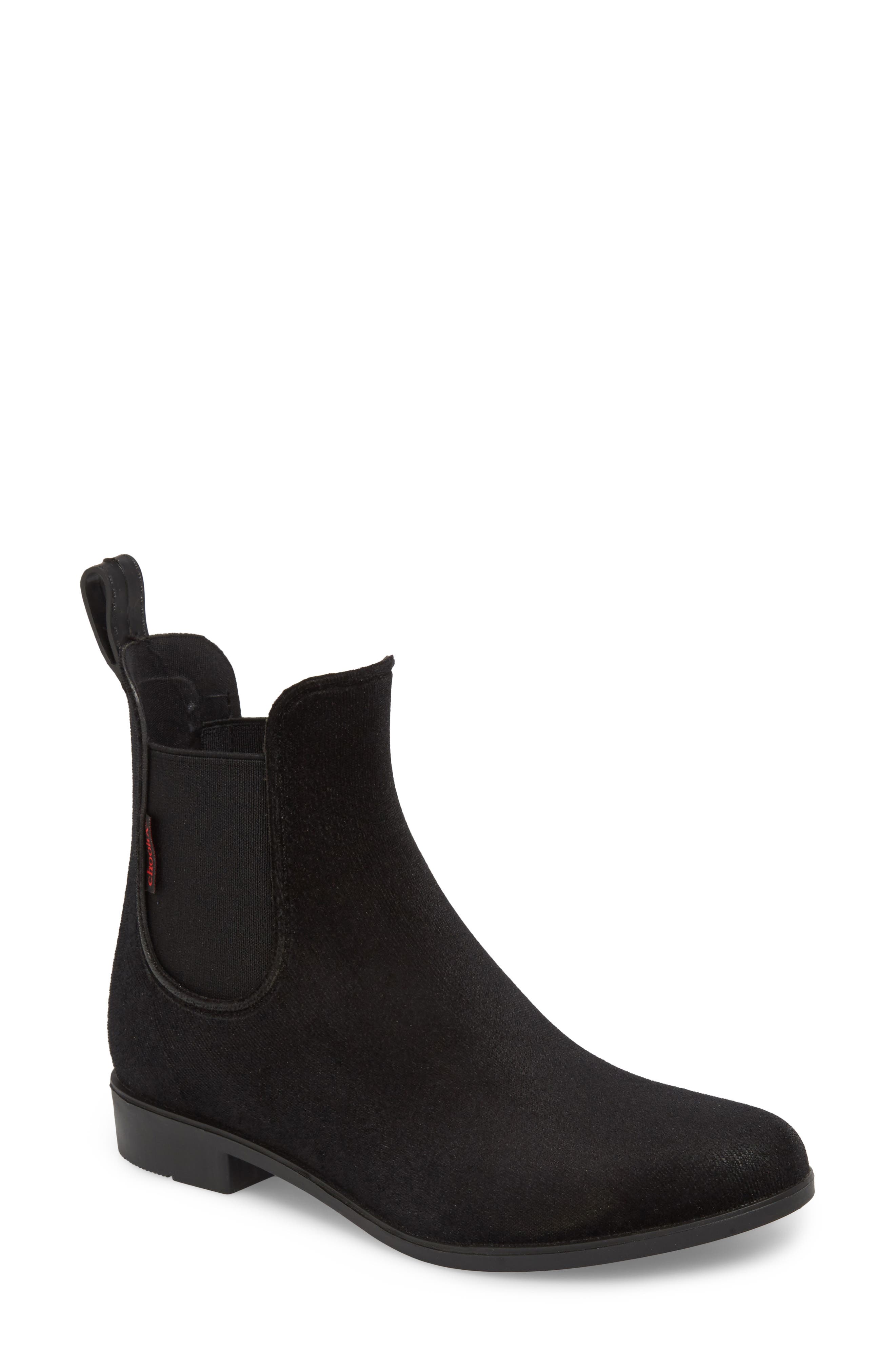 Chooka Waterproof Velvet Chelsea Waterproof Rain Boot