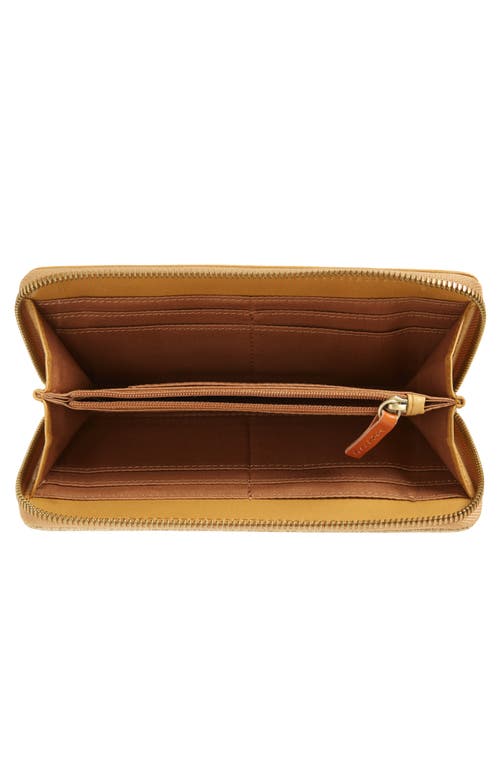 Shop Hobo Max Large Zip Around Continental Wallet In Gold Leaf