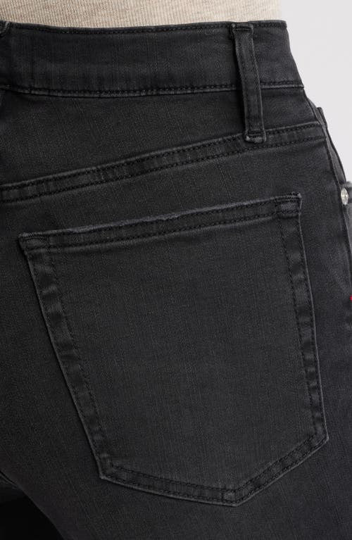 Frame Le Sleek High Waist Ankle Straight Leg Jeans In Black