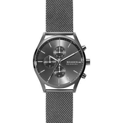 Skagen Holst Chronograph Mesh Strap Watch, 42mm
