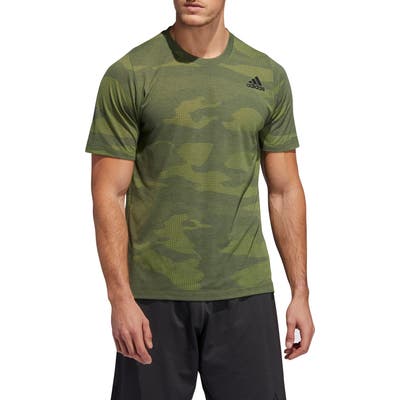 Adidas Camo Burnout Crewneck T-Shirt