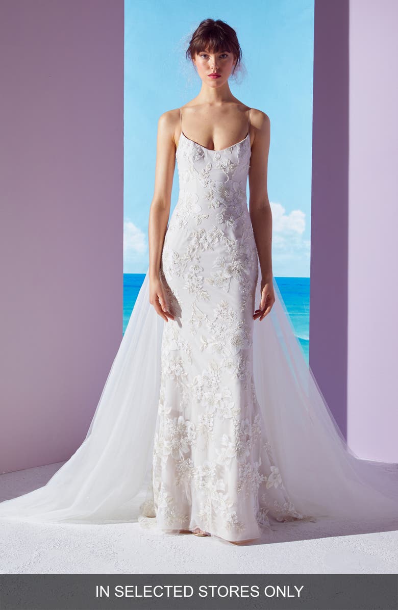 Ines By Ines Di Santo Lela Embellished Column Wedding Dress Nordstrom