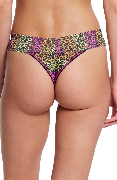 Shop Hanky Panky Print Original Rise Thong In Its Electric