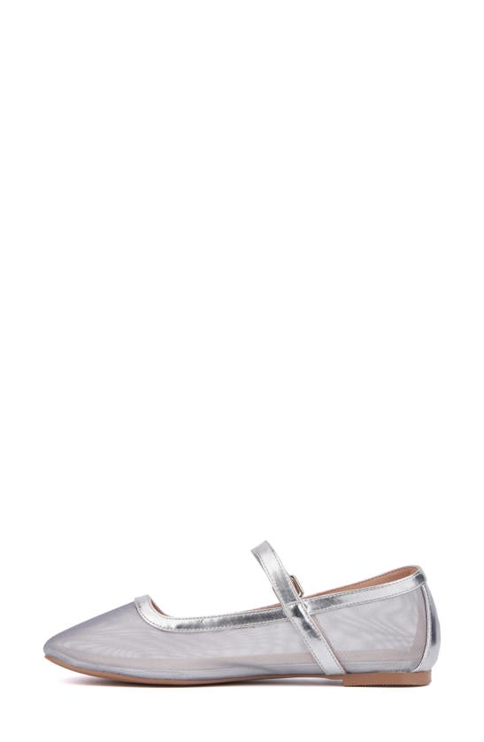 New York And Company Page 2 Mary Jane Ballet Flat In Silver