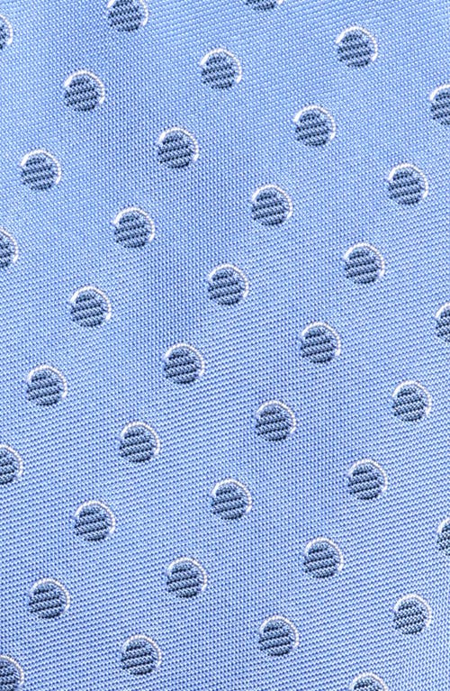 Shop Hugo Boss Boss Neat Dot Silk Skinny Tie In Light Blue