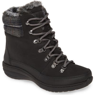Aetrex Jodie Faux Fur Lined Waterproof Boot, Black
