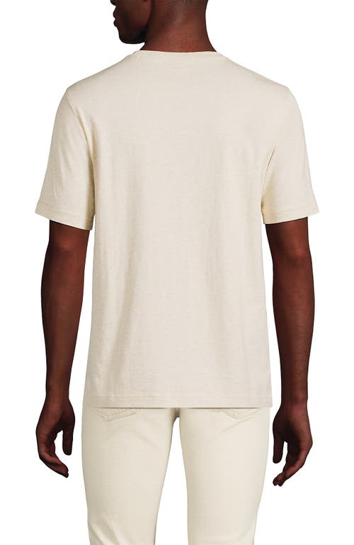 Shop Lands' End Super-t Short Sleeve T-shirt In Flax Heather