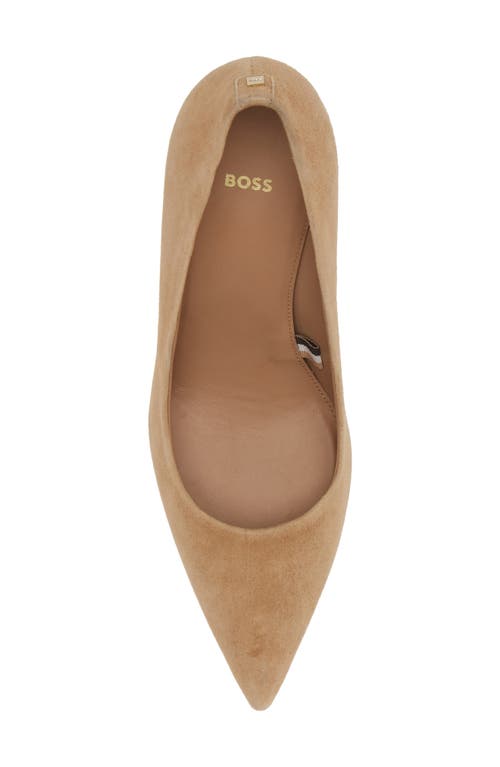 Hugo Boss Boss Janet Pointed Toe Pump In Light Beige