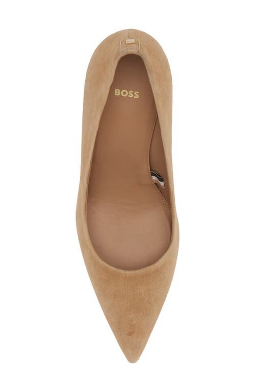 Shop Hugo Boss Boss Janet Pointed Toe Pump In Light Beige