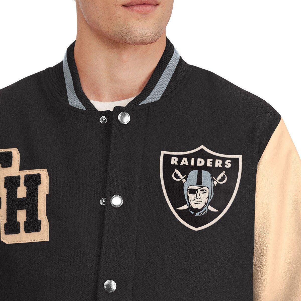 : Tommy Hilfiger Men's Black/Silver Las Vegas Raiders