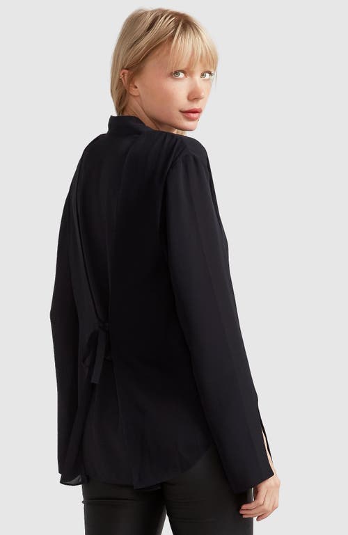 Shop Belle & Bloom Sheer Genius Lightweight Blazer In Black