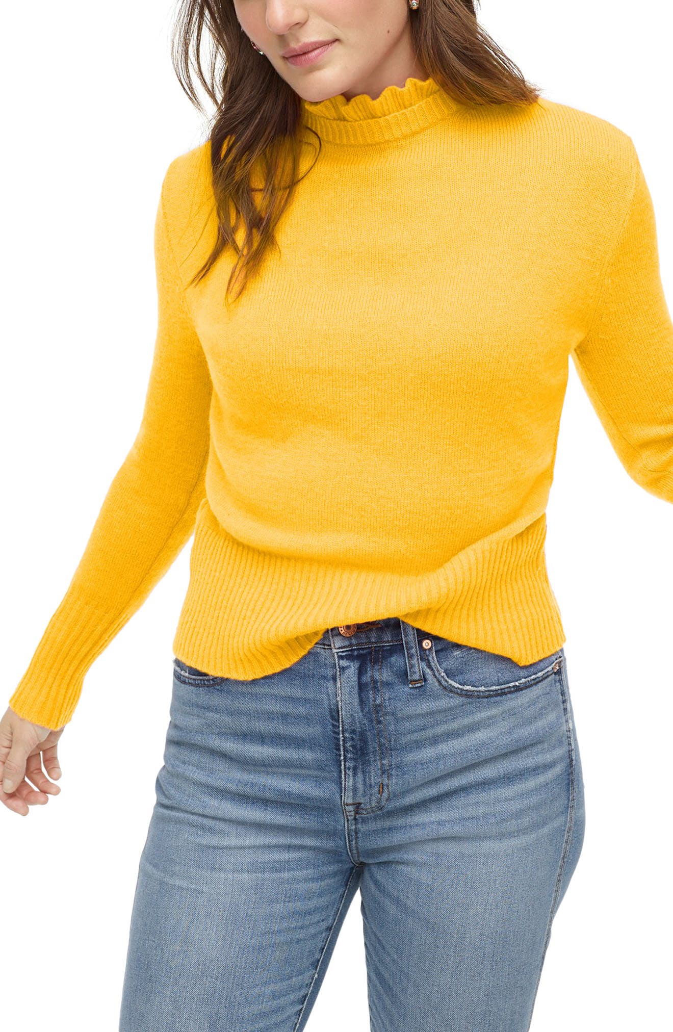 j crew yellow sweater