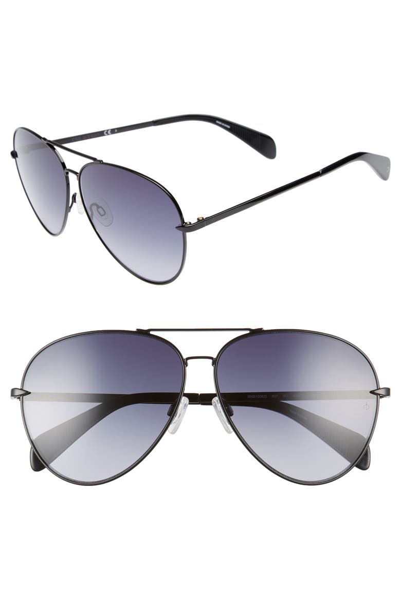 Rag Bone 63mm Oversize Aviator Sunglasses Nordstrom