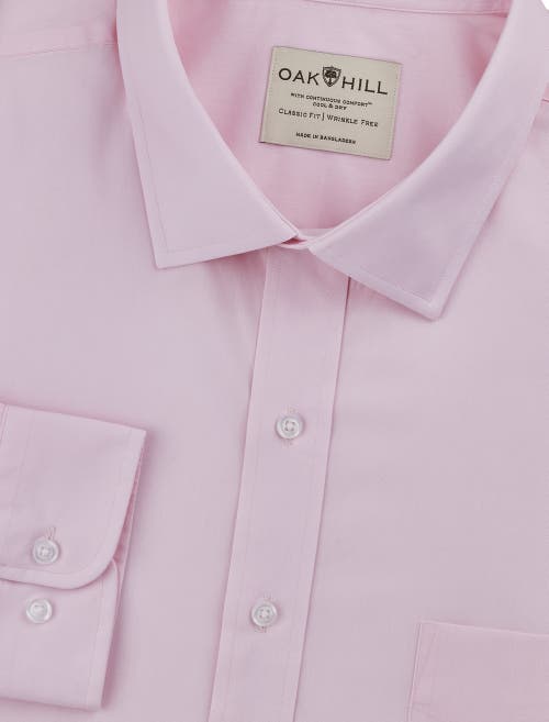 Oak Hill By Dxl Broadcloth Dress Shirt In Pink