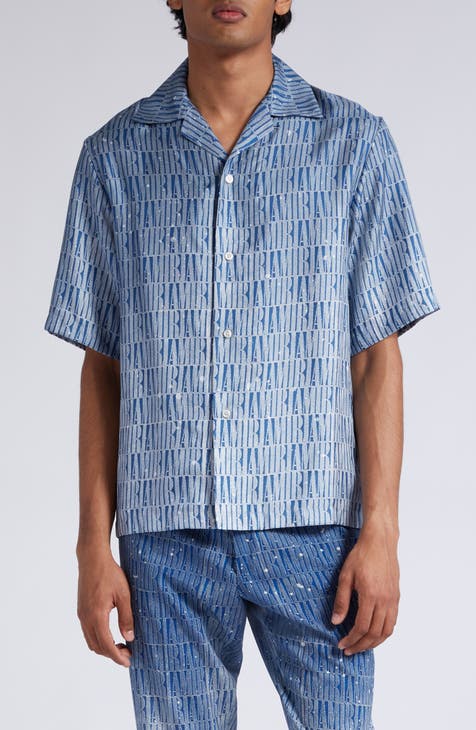 Monogram Silk Short-Sleeved Shirt - Ready to Wear