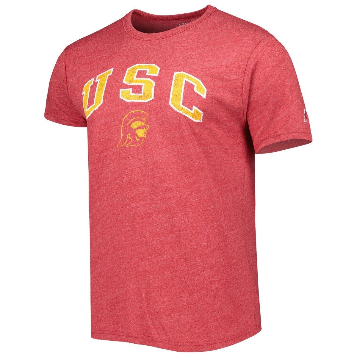 Men's League Collegiate Wear Heather Red Louisville Cardinals Victory Falls  Tri-Blend T-Shirt