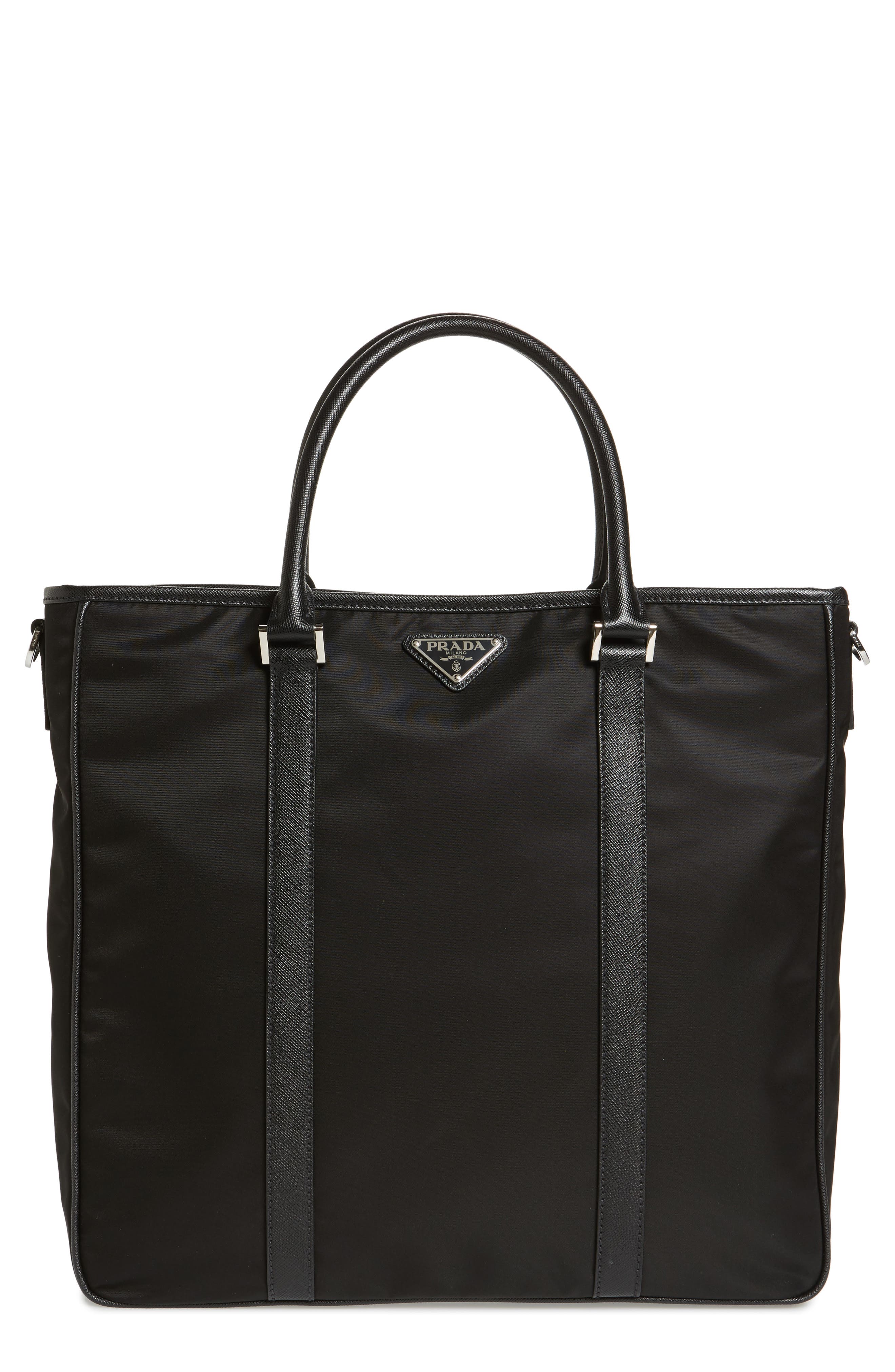 prada nylon shopper tote