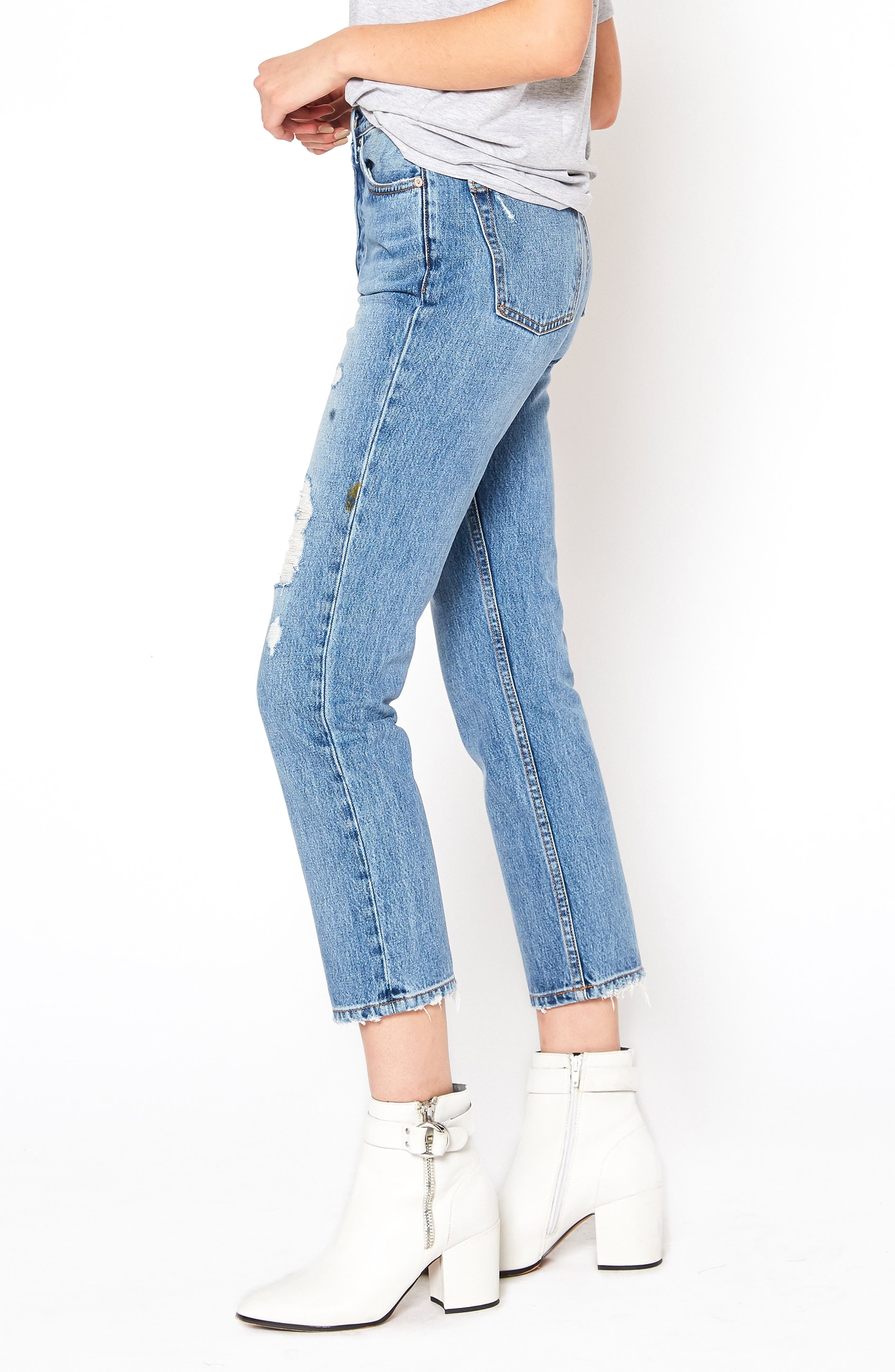 NOEND Astoria High Waist Distressed 