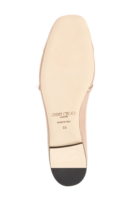 Shop Jimmy Choo Elisa Flat In Ballet Pink