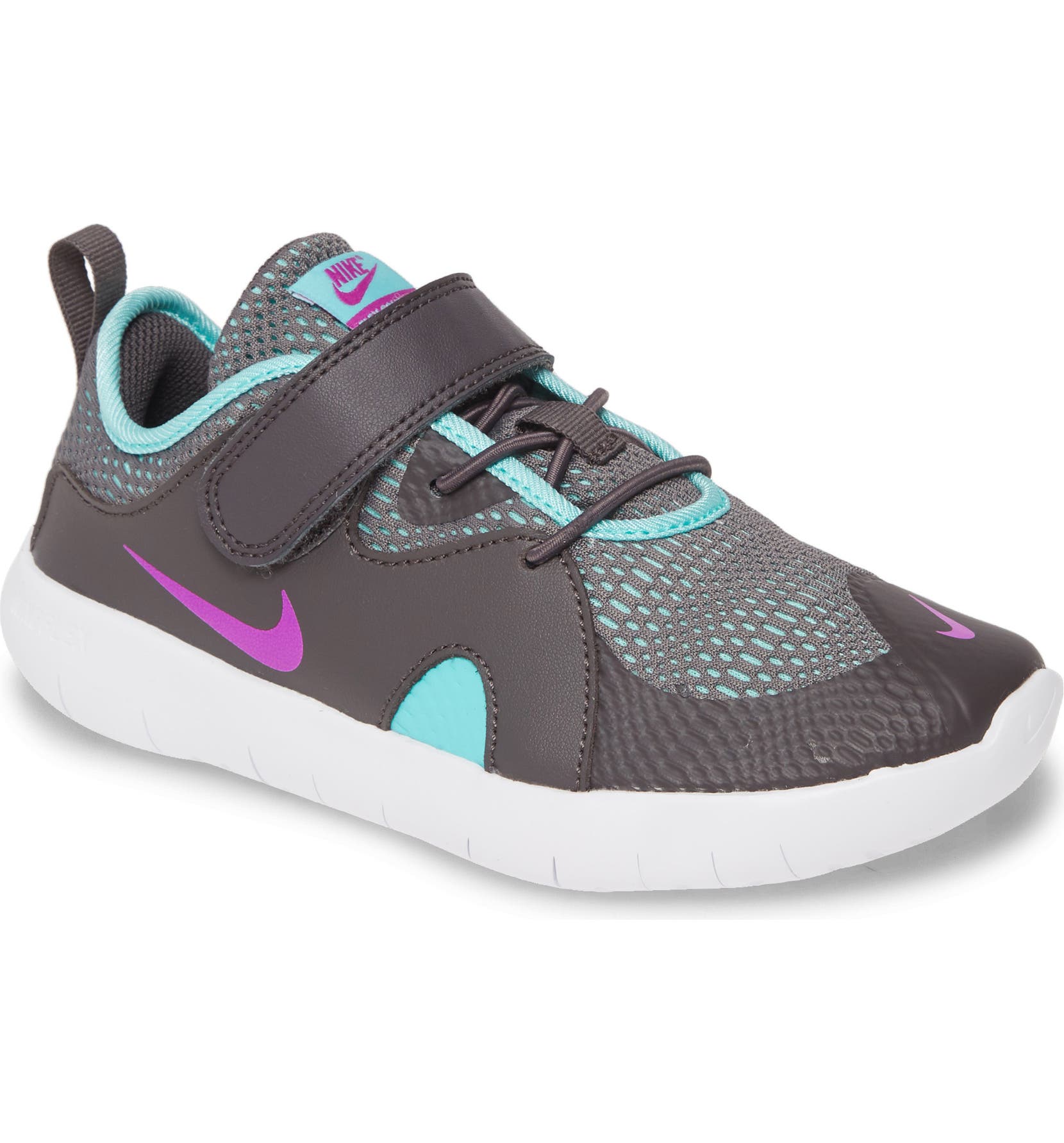 NIKE Flex Contact 3 PSV Running Shoe, Main, color, THUNDER GREY/ HYPER V