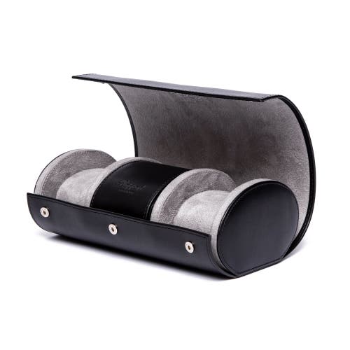 Rapport London Hyde Park Three Watch Roll In Black