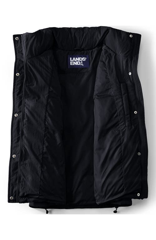 Shop Lands' End Plus Size Wide Channel 600 Down Puffer Vest In Black