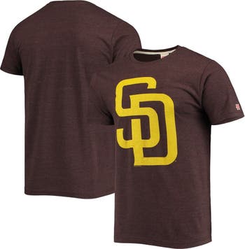 San Diego Padres '69 T-Shirt from Homage. | Brown | Vintage Apparel from Homage.
