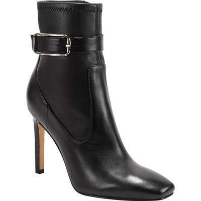 Marc Fisher Ltd Cyndi Buckle Square Toe Bootie- Black