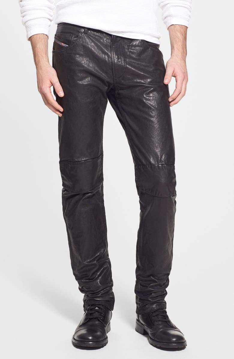 DIESEL® 'Thavar' Skinny Fit Leather Pants | Nordstrom